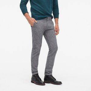 J.Crew 484 Stretch Pant In Brushed Gray Twill